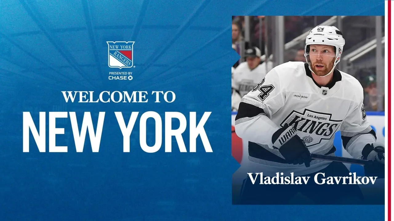 Rangers Setuju dengan Persyaratan dengan Vladislav Gavrikov